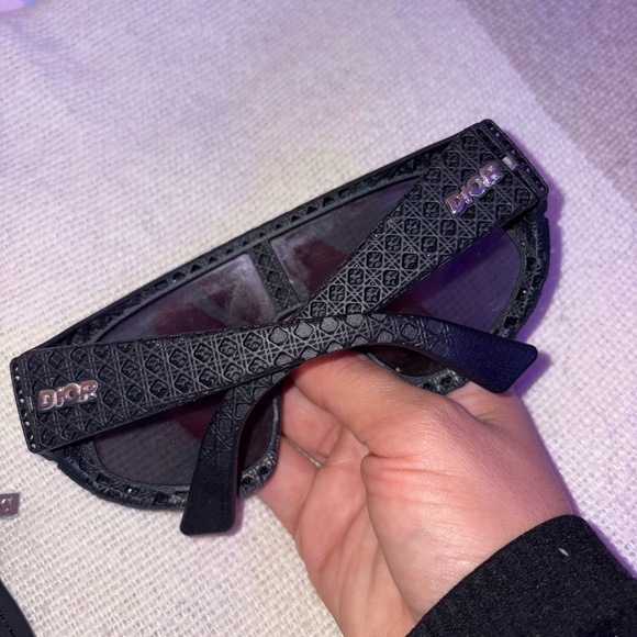 Black and Purple Visor Sunglasses - Picture 8 of 11